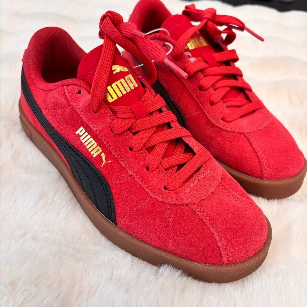 NEW! Vibrant Red Suede Shoes 😎